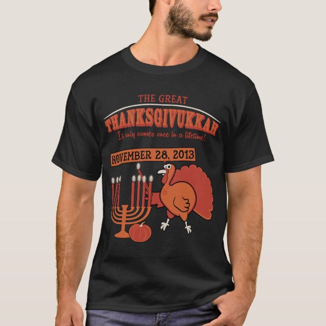 Festliches 'Thanksgivukkah T-Shirt (Vorderseite)