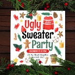 Festliches Ugly Sweater Party Wasserfarbe Einladung<br><div class="desc">Feiern Sie die Saison stilvoll mit unserem Fest Ugly Sweater Party Watercolor Einladung Vorlage. Tauchen Sie ein in den wahnsinnigen Charme der Aquarellbilder mit urkomisch hässlichem Pullover und herrlichen Weihnachtselementen und schaffen Sie eine Einladung,  die so einzigartig wie Ihr Urlaubssinn ist.</div>