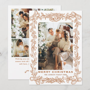 Festliches Weihnachten Boho Beige Schleifenband 5