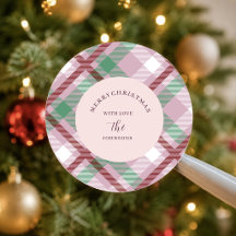 Festliches Weihnachten Pastell-Karo