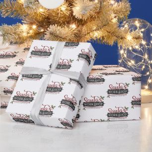 Festliches Weihnachten Santas Werkstatt Geschenkpa Geschenkpapier