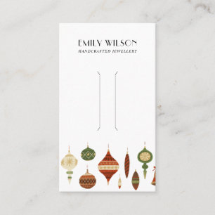 FESTLICHES WEIHNACHTS-SCHMUCK- HAARCLIP-DISPLAY-KA VISITENKARTE