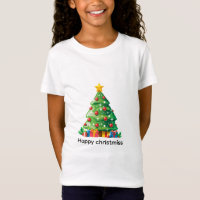 Festliches Weihnachtsbaum-Grafik-T-Shirt