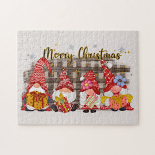 Festliches Weihnachtsbrunnen Holiday-Puzzle