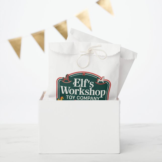 Festliches Weihnachtself-Party Geschenktütchen (Party)