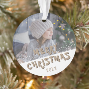Festliches Weihnachtsfest Keepake Foto Ornament