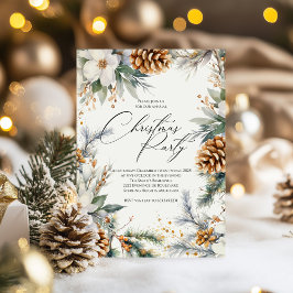 Festliches Weihnachtsfest Party Einladung | Wasser