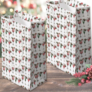 Festliches Weihnachtsmuster Kleine Geschenktüte