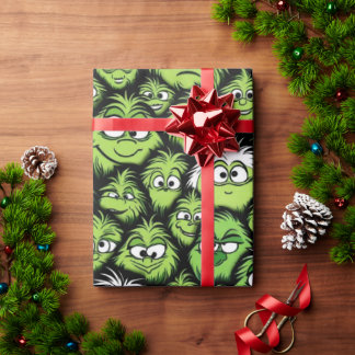 Festliches Wrap Wonderland 'Grünes Weihnachtsmonst Geschenkpapier