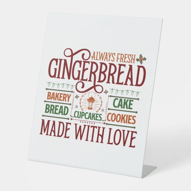 Festmastgingerbäckerei Sockelschild (Vorderseite)