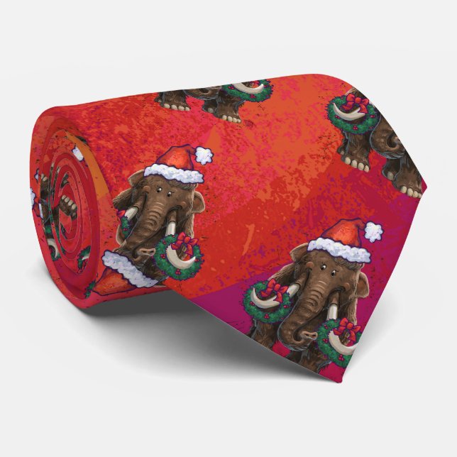 Festmastodon auf Rot Krawatte (Gerollt)