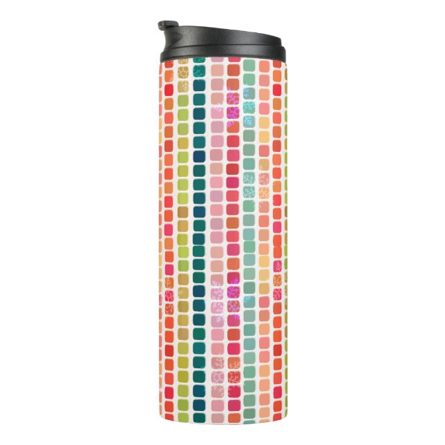Festmosaik Thermosbecher (Nach rechts gedreht)