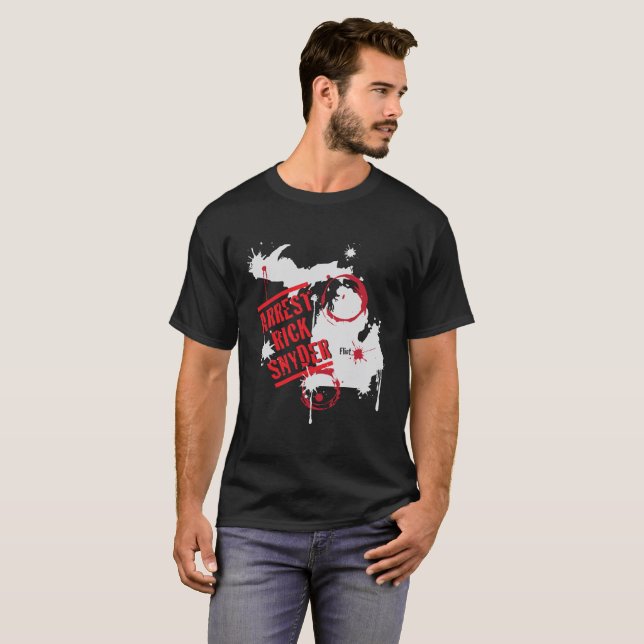 Festnahme Rick Snyder T-Shirt (Vorne ganz)