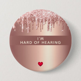 Festplatte Rose Gold Herz 3 Zoll Taste Button