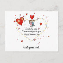 Festsitzend wie Kleber Valentinstag