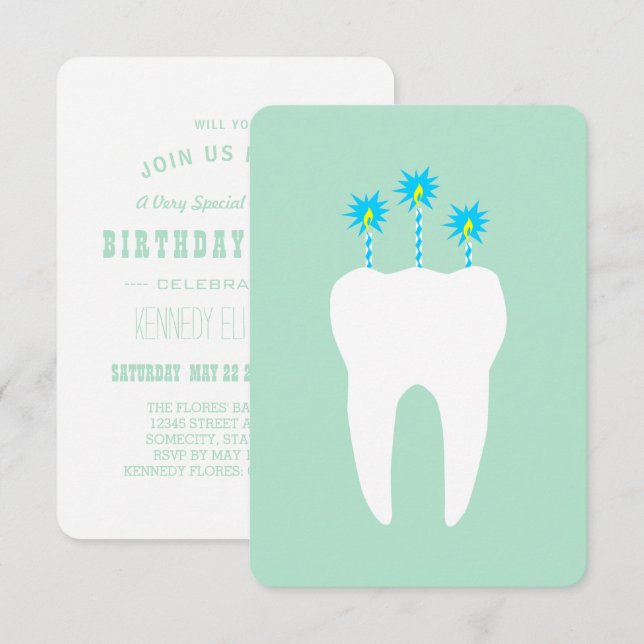 Festspielstand mit Kerzen Einladung (Vorne/Hinten)