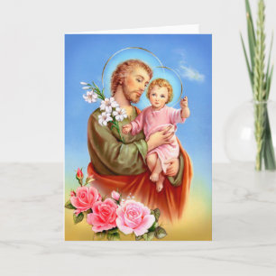 Festtag von Saint Joseph Karte