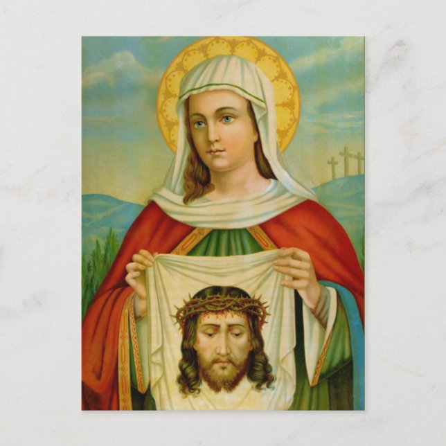 Festtag von Saint-Veronica 12. Juli Postkarte (Vorderseite)