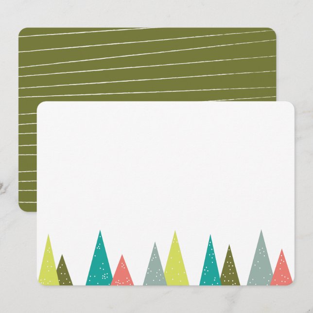Festtage Forest 12x18 Stationery Cards Einladung (Vorne/Hinten)