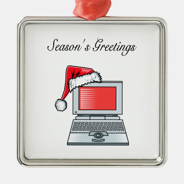 Festtages-Weihnachtsverzierung Silbernes Ornament (Vorne)