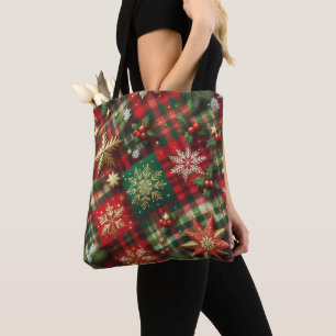 Festtagskariertuch  tasche