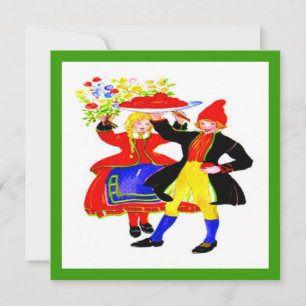 Festtagsmahlzeit Niederländisch Feiertagskarte