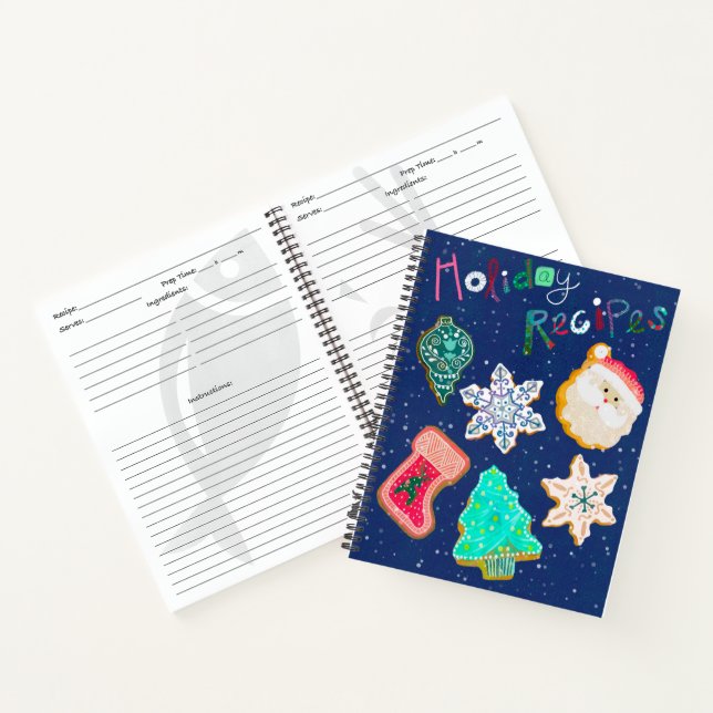 Festtagsrezeption Notizbuch (Innenseite)