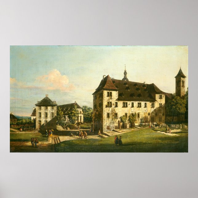 Festung - Bernardo Bellotto Kunstgewerbe Poster (Vorne)