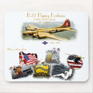 FESTUNG des FLIEGEN-B-17, verschieden. Nasen-Kunst Mousepad