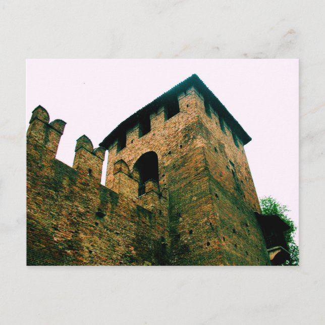 Festung Tower in Verona, Italien Postkarte (Vorderseite)
