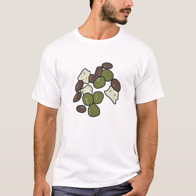 Feta Cheese and Olives T-Shirt (Vorderseite)