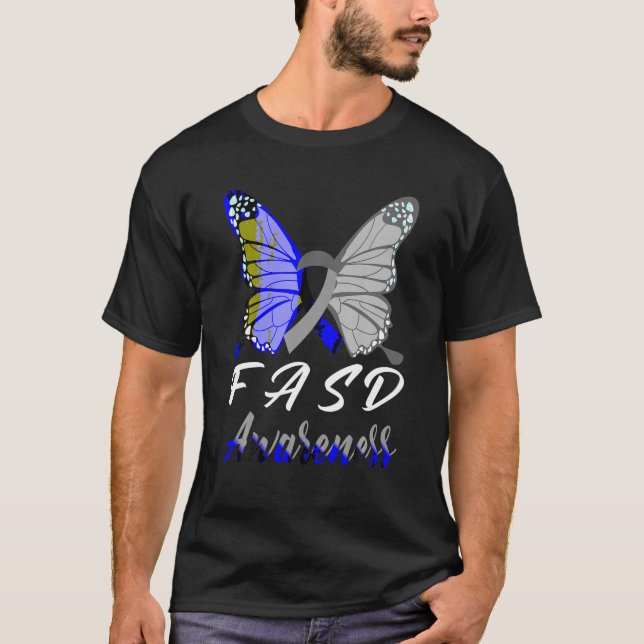 Fetale Alkoholspektrumerkrankung FASD Sensibilisie T-Shirt (Vorderseite)