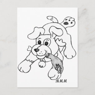 Fetch Boy Postkarte