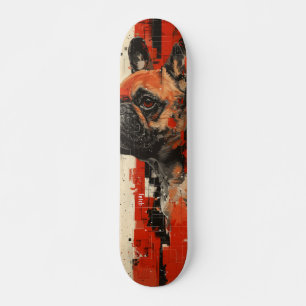 "Fetch" French Bulldog 7 3/4" Skateboard Deck