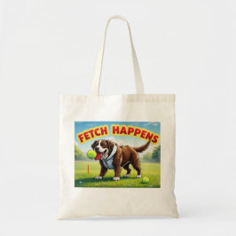 Fetch Happens Humorer Hundtosack Schlamm Labrador Tragetasche