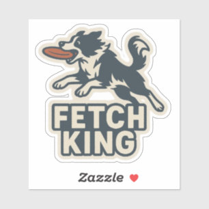 Fetch King Dog Aufkleber