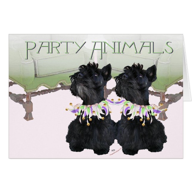 Fête Animale des Terriers Écossais (Devant horizontal)