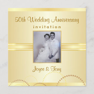 Fête Anniversaire - Invitations Photo Personnalisé
