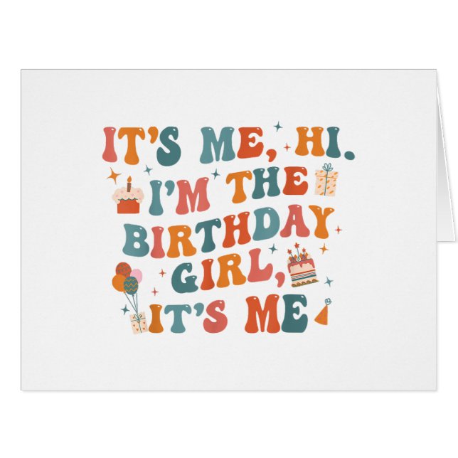 Fête Anniversaire Unique C'Est Moi Bonjour Im L'An (Devant horizontal)