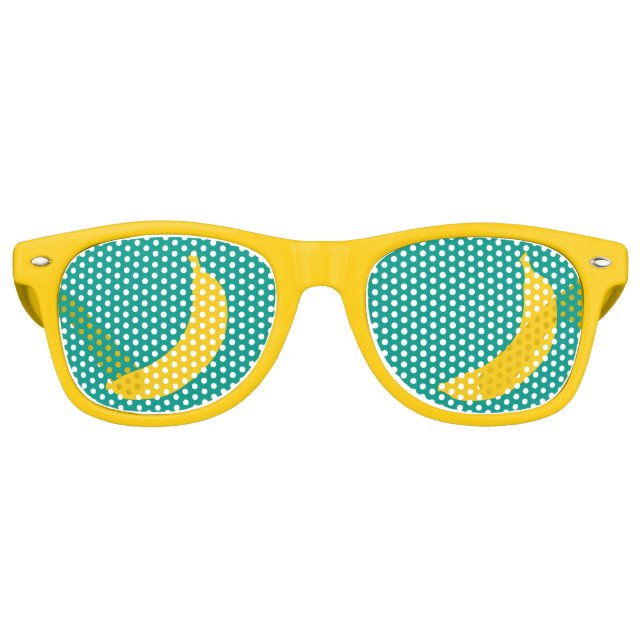 Fête aux fruits de banane jaune amusant lunettes d (Devant)