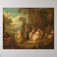 Fête Champêtre - Jean-Baptiste Pater Kunst, Dichtu