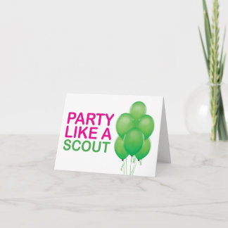 Fête Comme Un Scout Carte Anniversaire