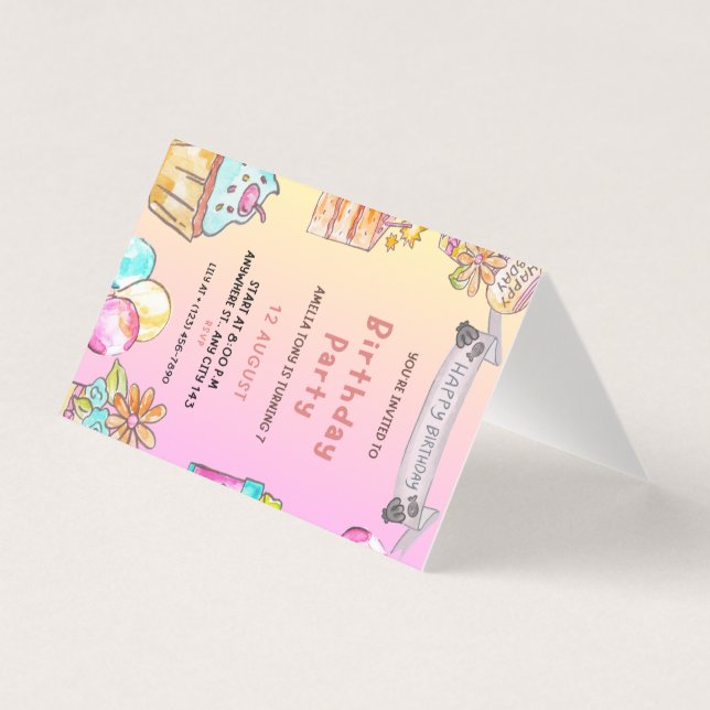 Fête d'anniversaire (Front)