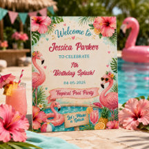 Fête d'anniversaire 7 ans au bord de la piscine du