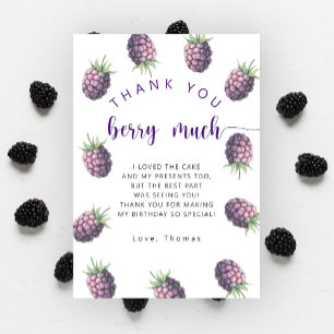 Fête d'anniversaire Blackberry merci beaucoup