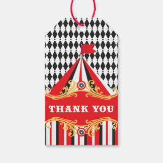 Fête d'anniversaire Circus - étiquettes cadeaux, m