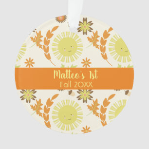 Fête d'anniversaire d'automne soleil d'automne