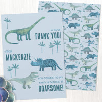 Fête d'anniversaire de dinosaure Merci