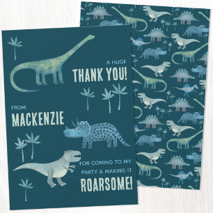 Fête d'anniversaire de dinosaure Merci