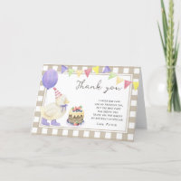 Fête d'anniversaire de Lucky Duckling merci